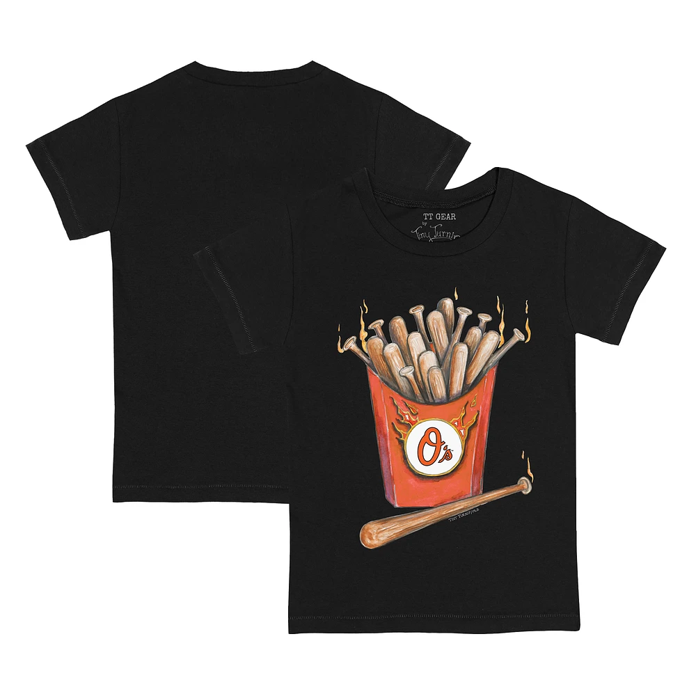 Toddler Tiny Turnip Black Baltimore Orioles Hot Bats T-Shirt