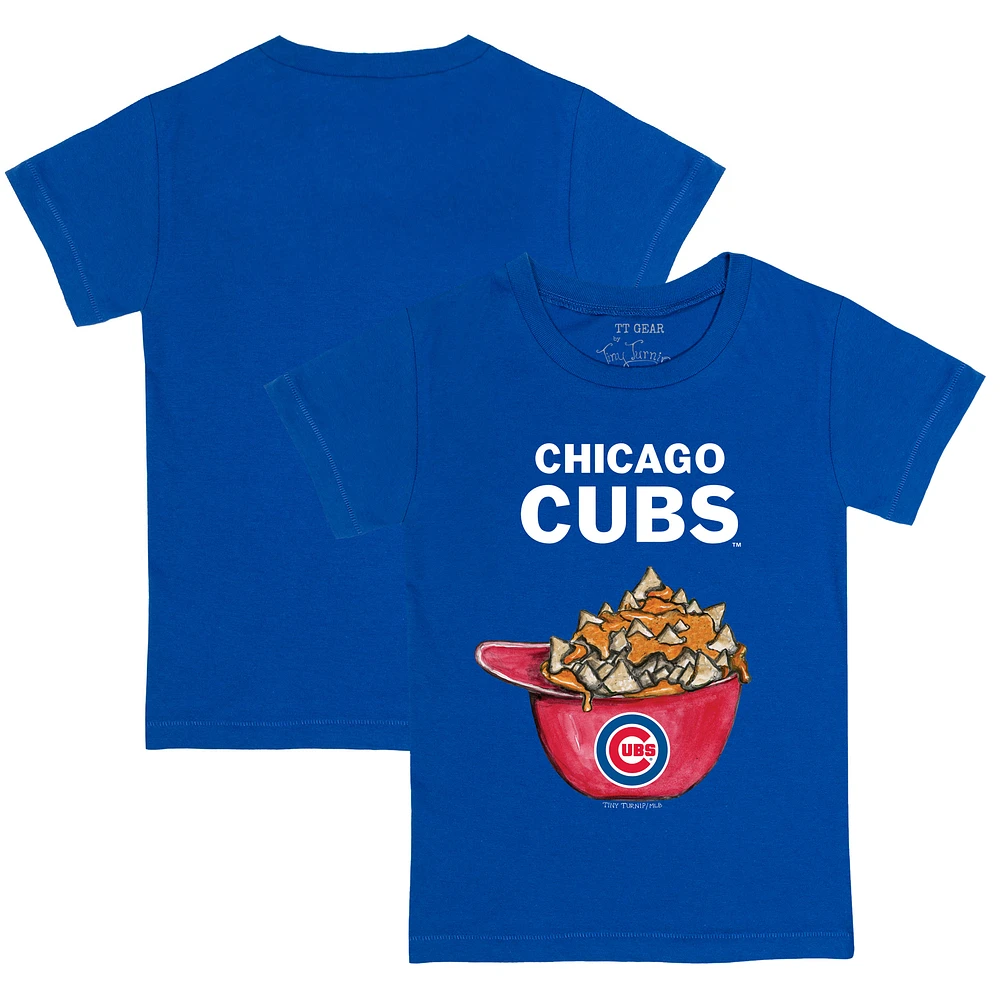 Toddler Tiny Turnip Royal Chicago Cubs Nacho Helmet T-Shirt