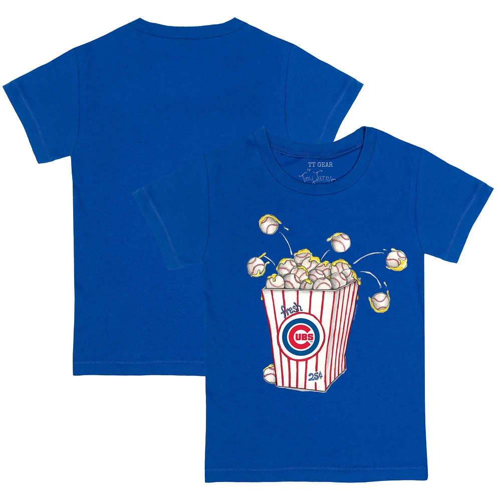 Toddler Tiny Turnip Royal Chicago Cubs Popcorn T-Shirt