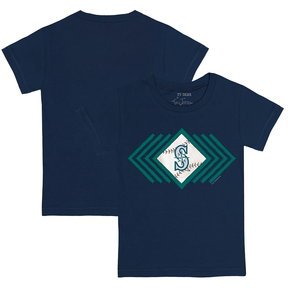 Toddler Tiny Turnip Navy Seattle Mariners Prism Arrows T-Shirt