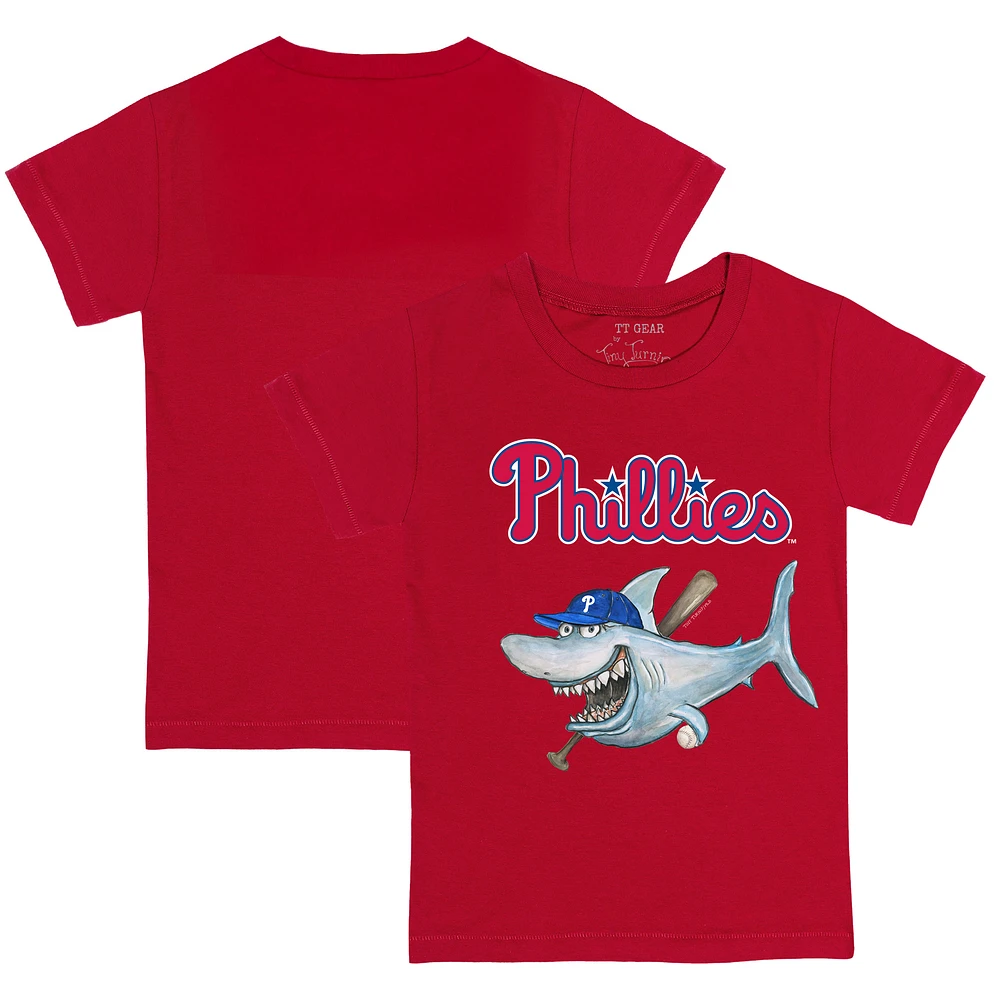 Toddler Tiny Turnip Red Philadelphia Phillies Shark T-Shirt