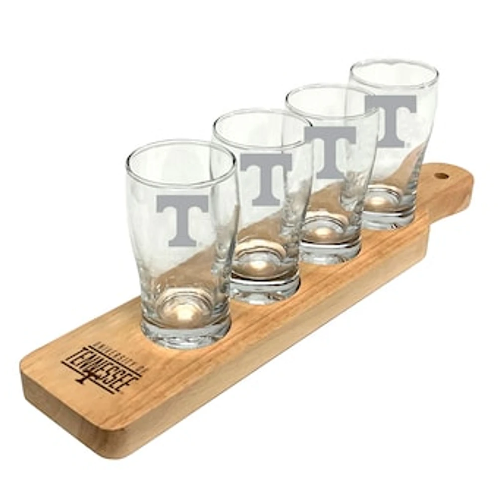 Tennessee Volunteers Four-Pack Beer Flight Glass Set