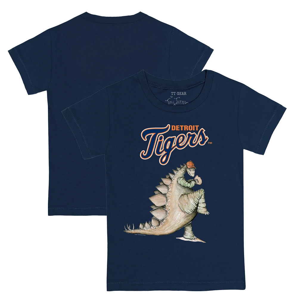 Toddler Tiny Turnip Navy Detroit Tigers Stega T-Shirt