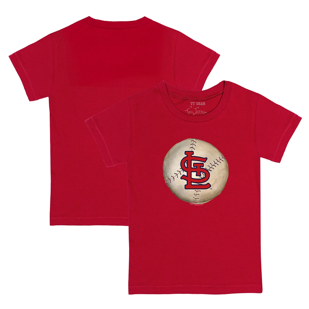 Toddler Tiny Turnip Red St. Louis Cardinals Stitched Baseball T-Shirt