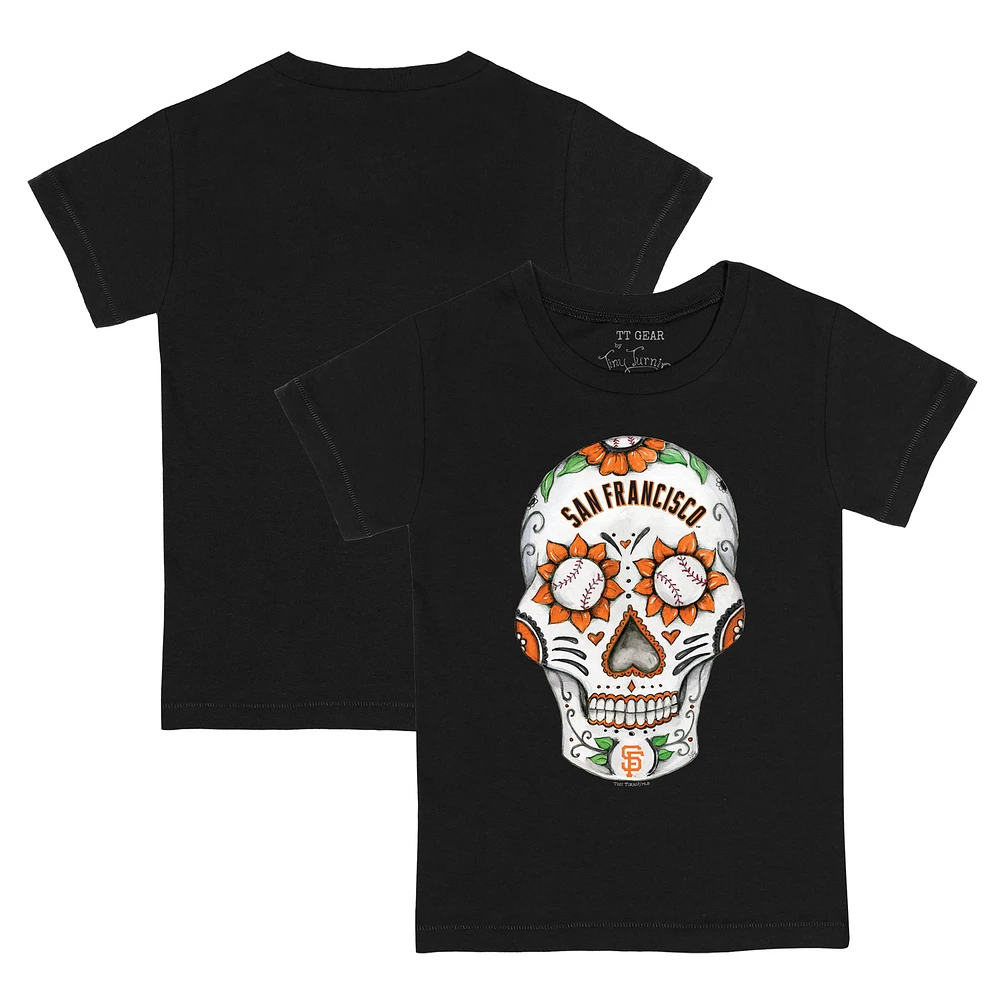 Toddler Tiny Turnip Black San Francisco Giants Sugar Skull T-Shirt
