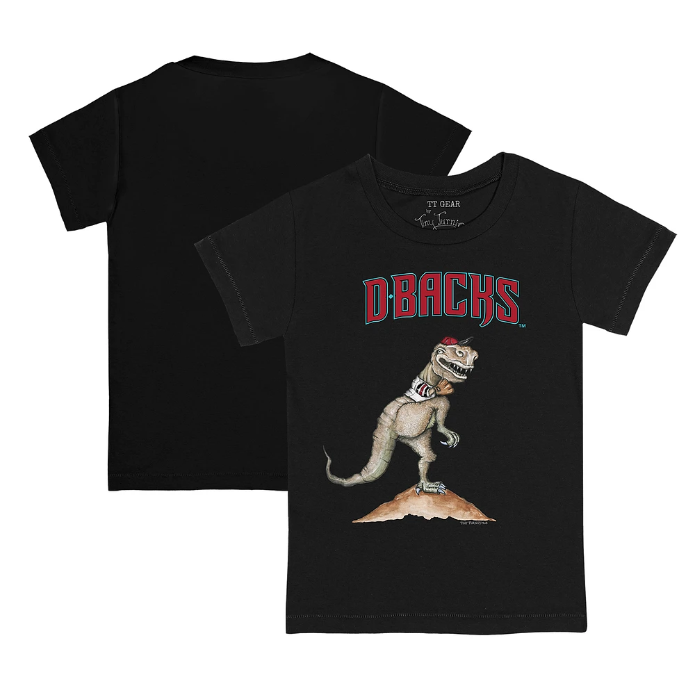 Toddler Tiny Turnip Black Arizona Diamondbacks TT Rex T-Shirt