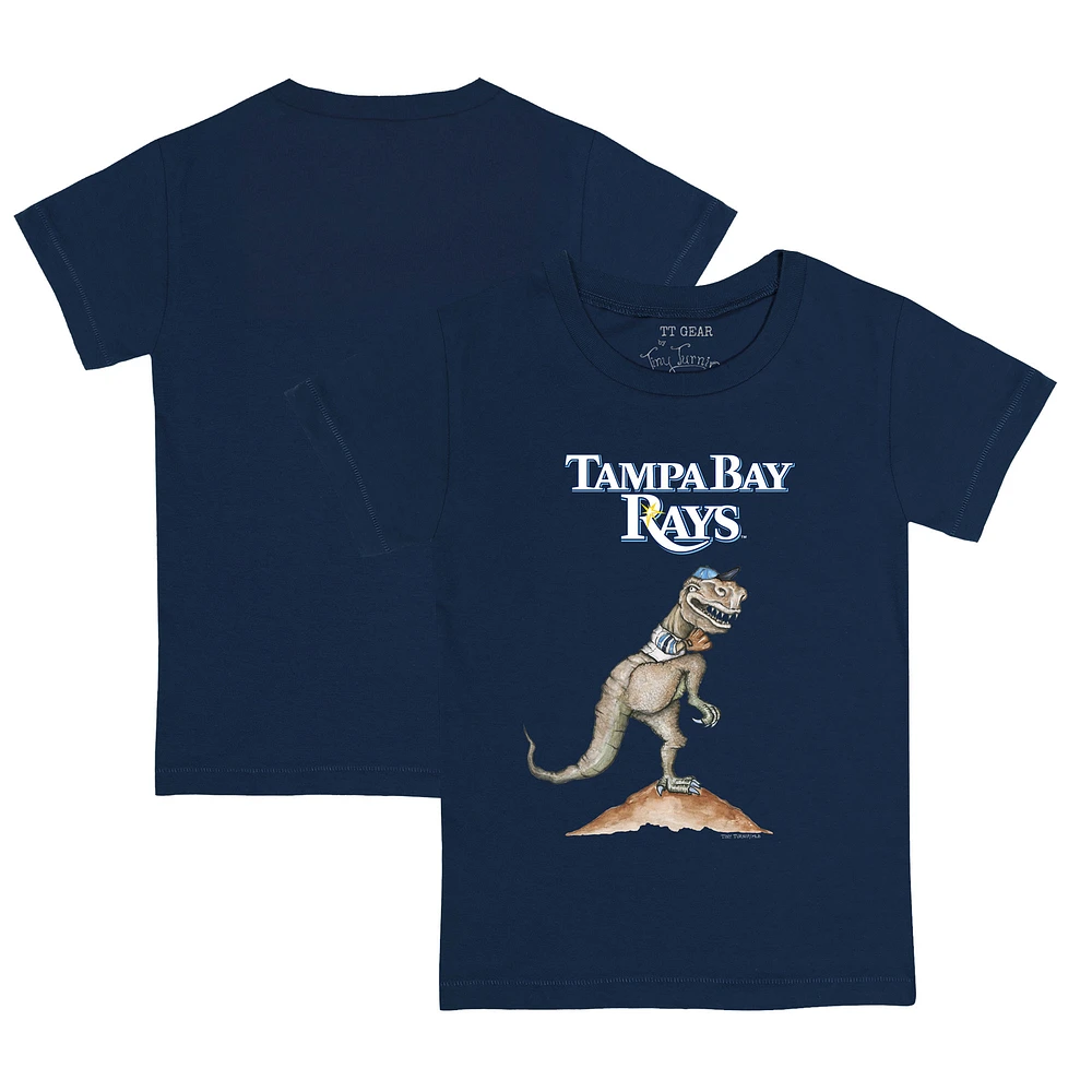 Toddler Tiny Turnip Navy Tampa Bay Rays TT Rex T-Shirt