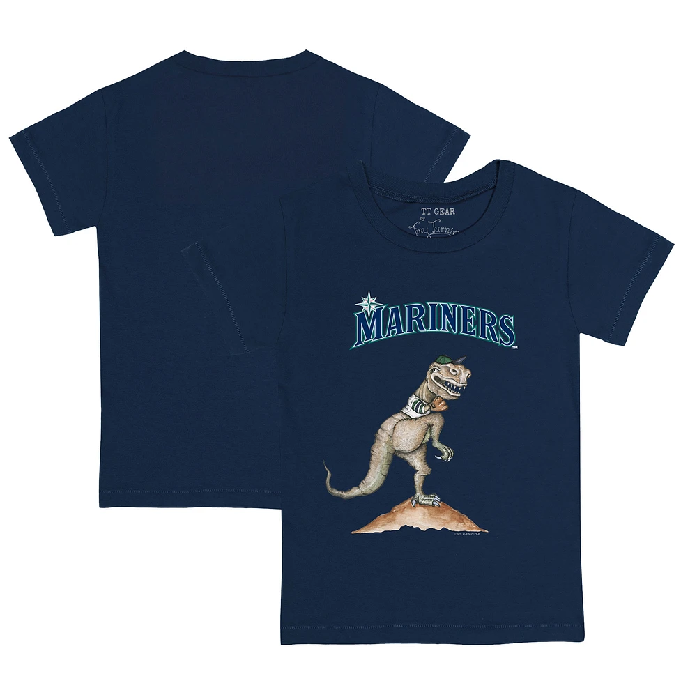Toddler Tiny Turnip Navy Seattle Mariners TT Rex T-Shirt