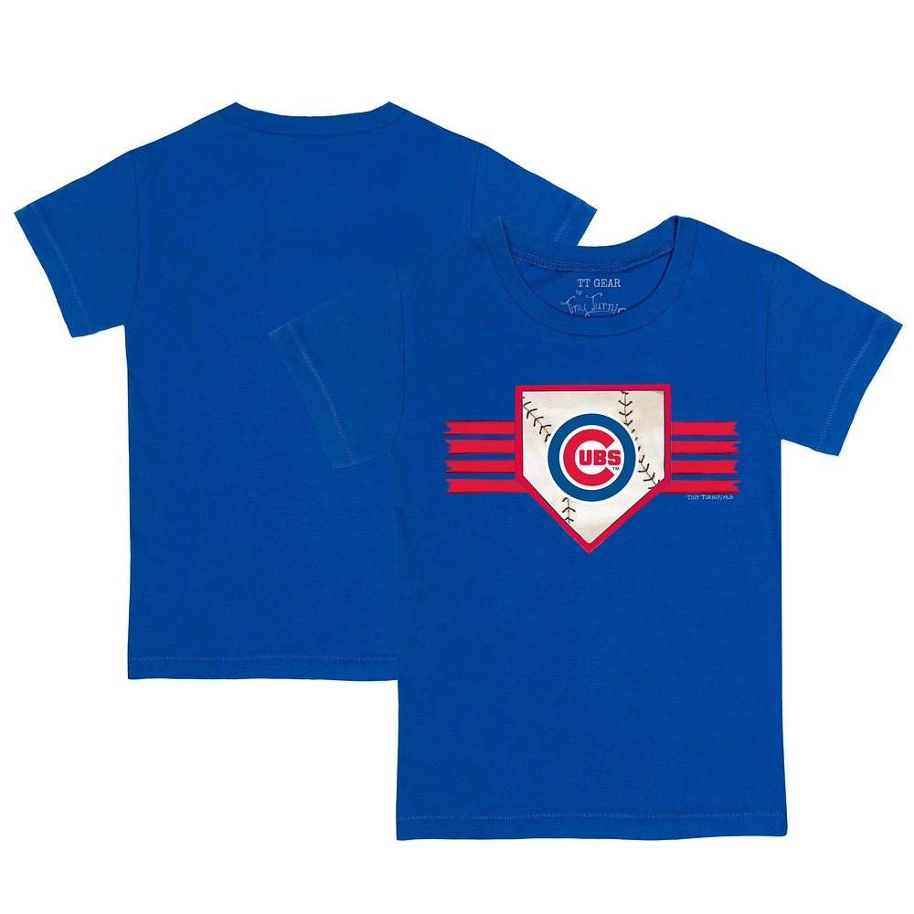 Youth Tiny Turnip Royal Chicago Cubs Base Stripe T-Shirt