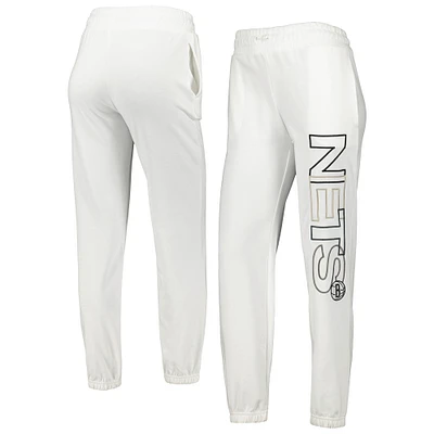 Women's Concepts Sport White Brooklyn Nets Sunray Pants