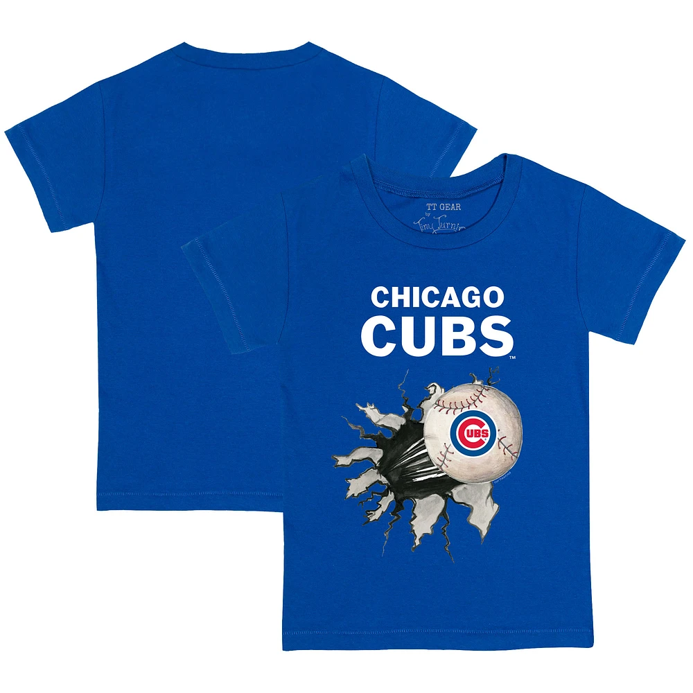 Youth Tiny Turnip Royal Chicago Cubs Baseball Tear T-Shirt