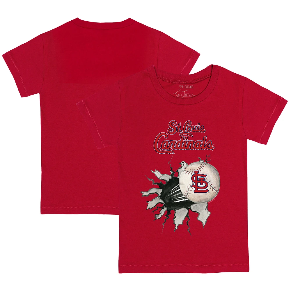 Youth Tiny Turnip Red St. Louis Cardinals Baseball Tear T-Shirt
