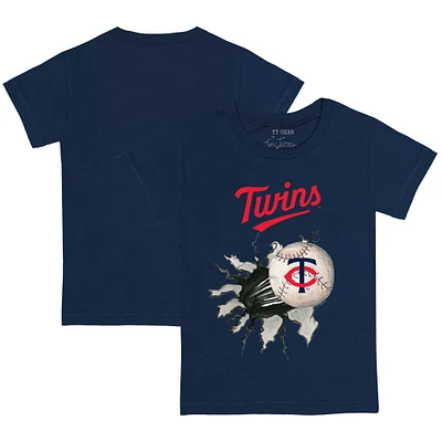 Youth Tiny Turnip Navy Minnesota Twins Baseball Tear T-Shirt