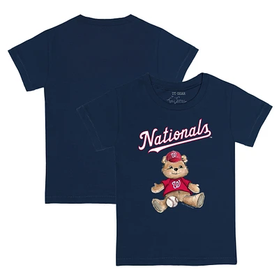 Youth Tiny Turnip Navy Washington Nationals Teddy Boy T-Shirt