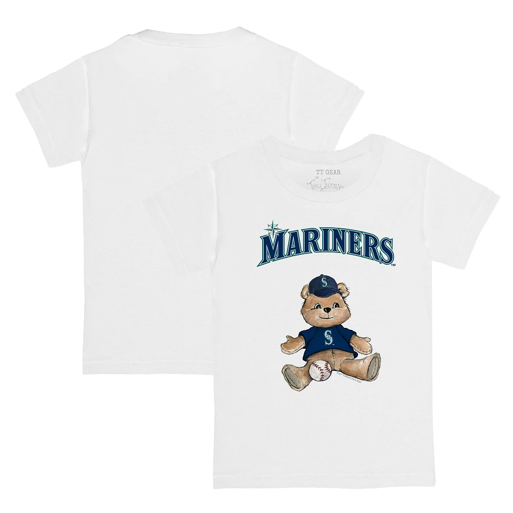 Youth Tiny Turnip White Seattle Mariners Teddy Boy T-Shirt