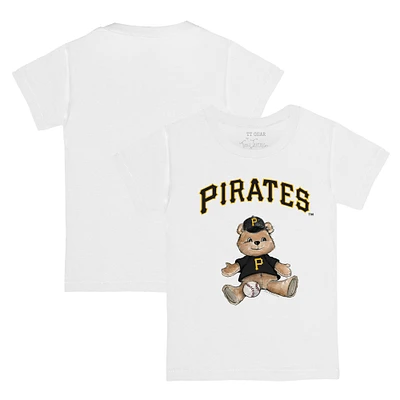 Youth Tiny Turnip White Pittsburgh Pirates Teddy Boy T-Shirt