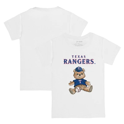 Youth Tiny Turnip White Texas Rangers Teddy Boy T-Shirt