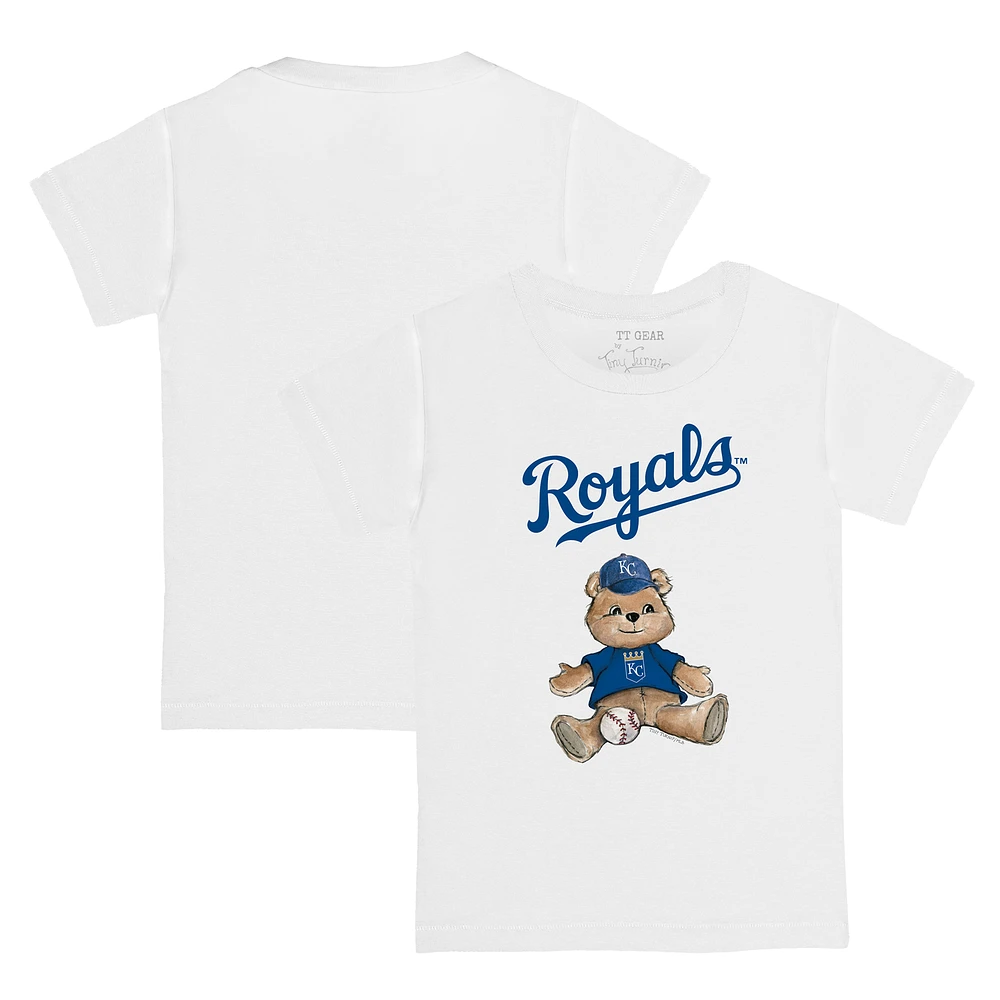 Youth Tiny Turnip White Kansas City Royals Teddy Boy T-Shirt