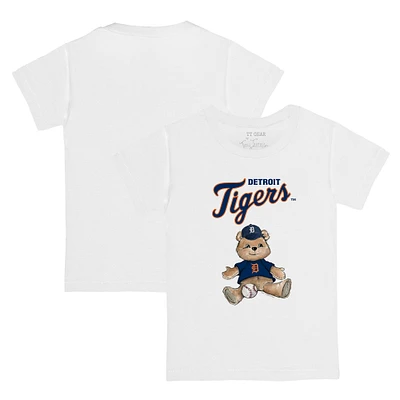 Youth Tiny Turnip White Detroit Tigers Teddy Boy T-Shirt