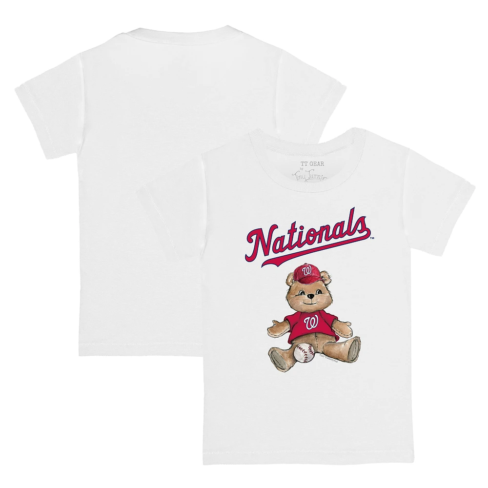Youth Tiny Turnip White Washington Nationals Teddy Boy T-Shirt