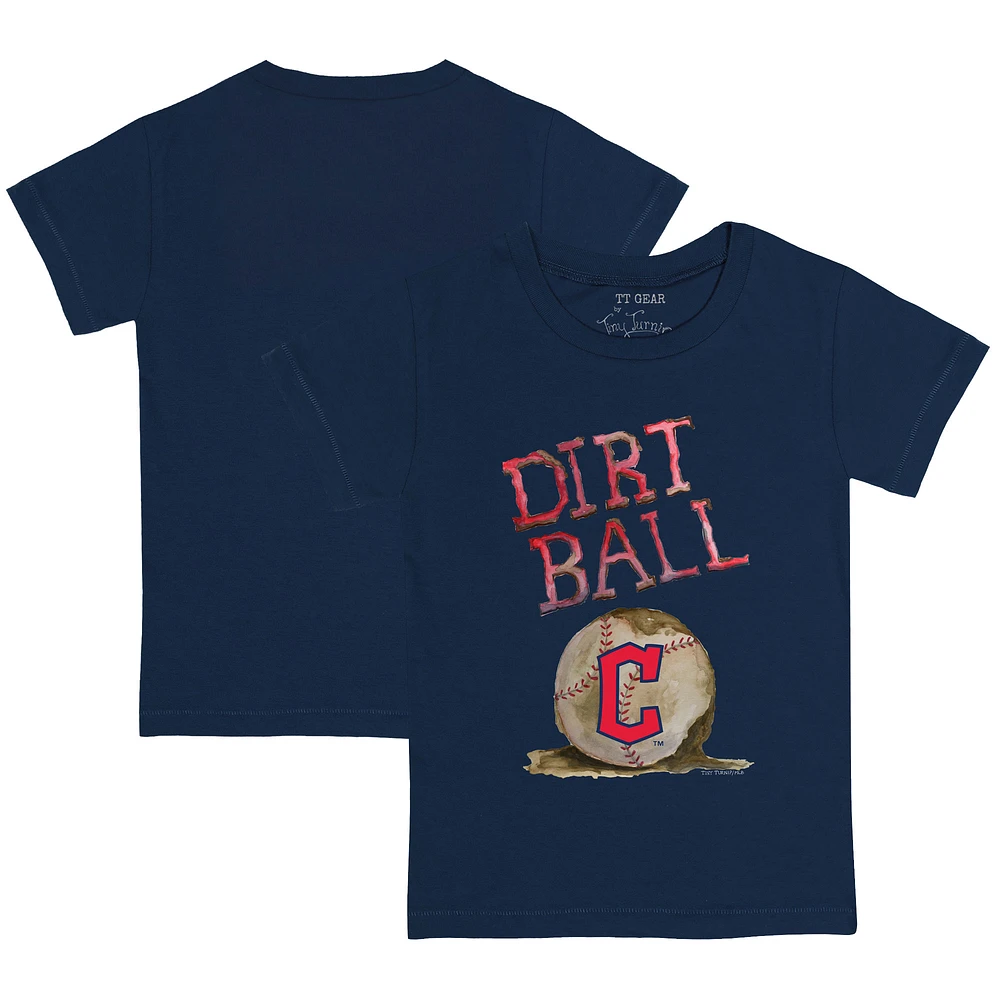 Youth Tiny Turnip Navy Cleveland Guardians Dirt Ball T-Shirt