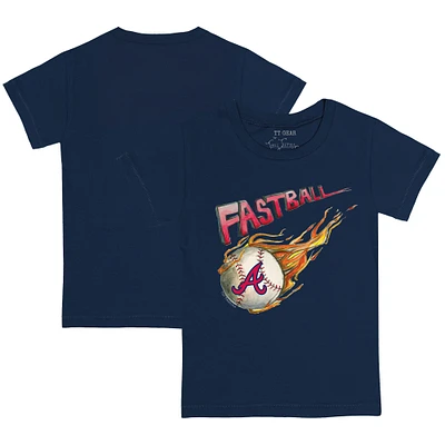 Youth Tiny Turnip Navy Atlanta Braves Fastball T-Shirt