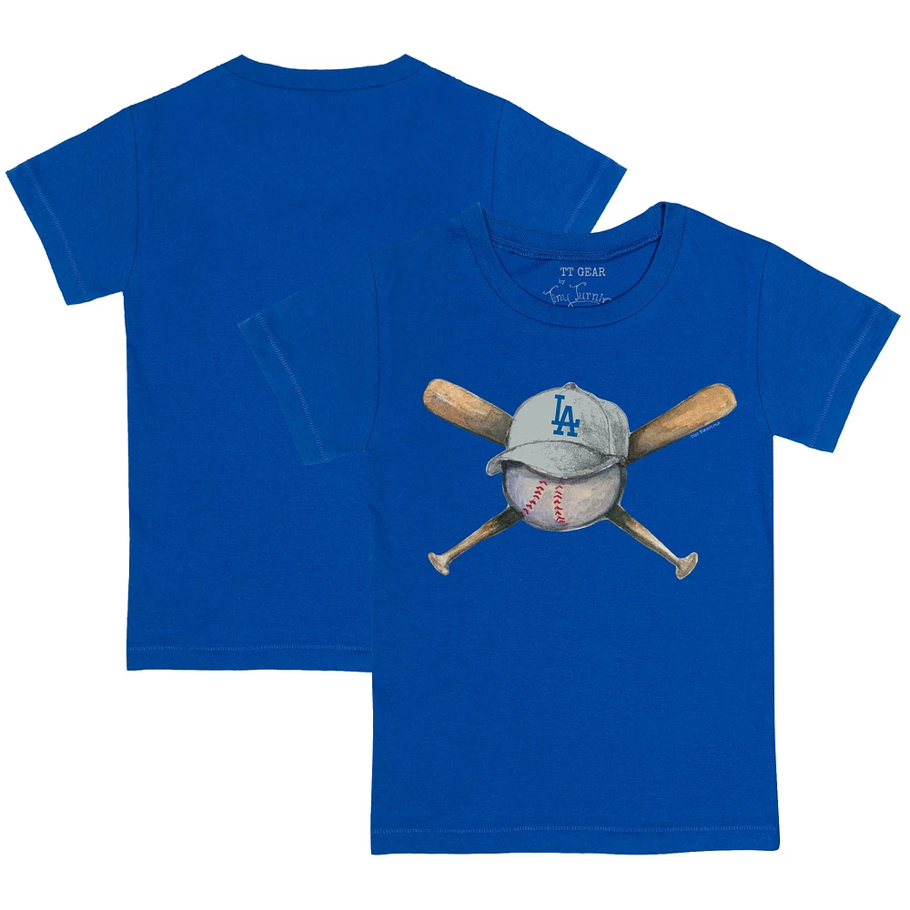 Youth Tiny Turnip Royal Los Angeles Dodgers Hat Crossbats T-Shirt