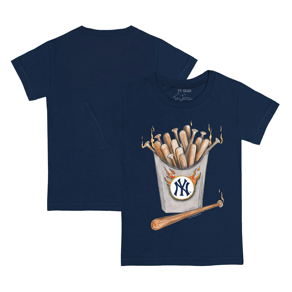 Youth Tiny Turnip Navy New York Yankees Hot Bats T-Shirt