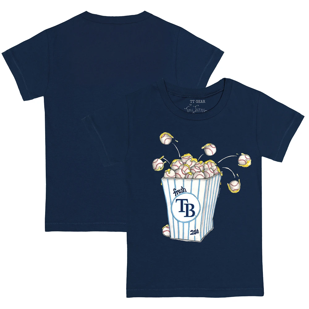 Youth Tiny Turnip Navy Tampa Bay Rays Popcorn T-Shirt
