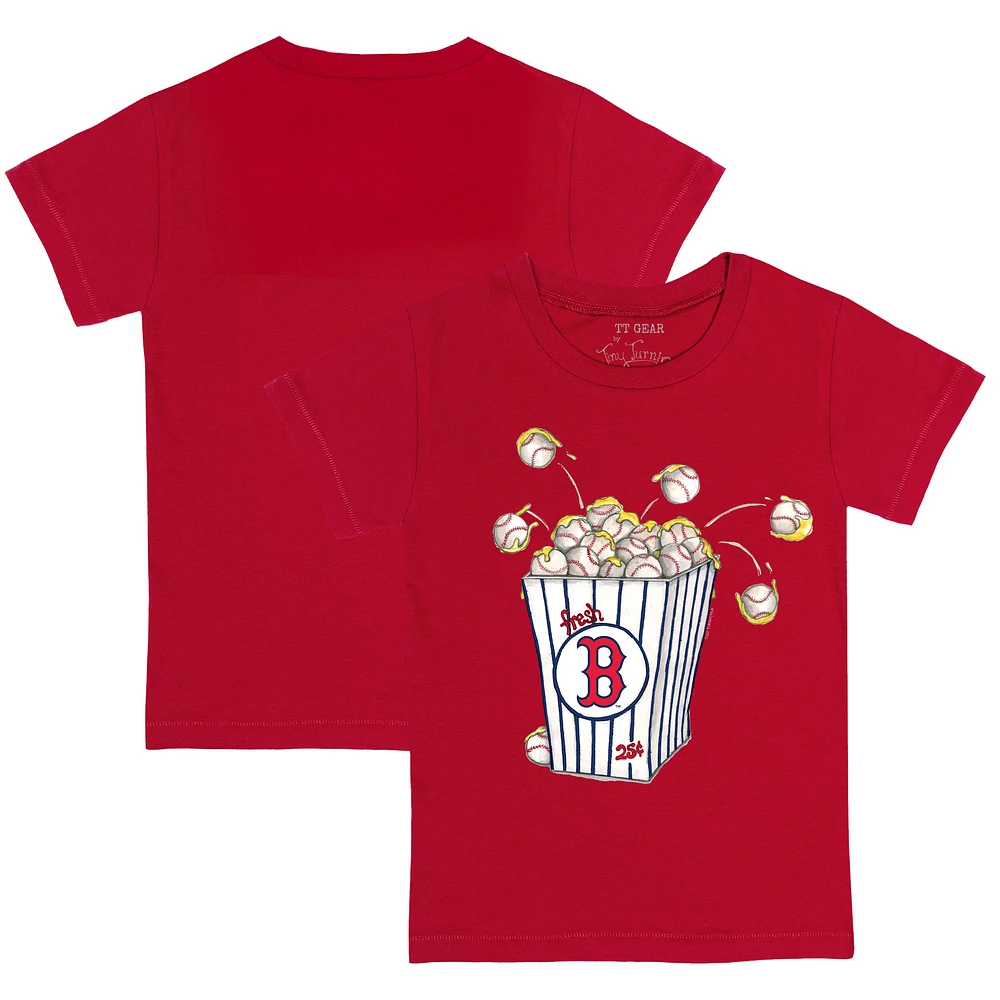 Youth Tiny Turnip Red Boston Sox Popcorn T-Shirt