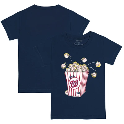 Youth Tiny Turnip Navy Washington Nationals Popcorn T-Shirt