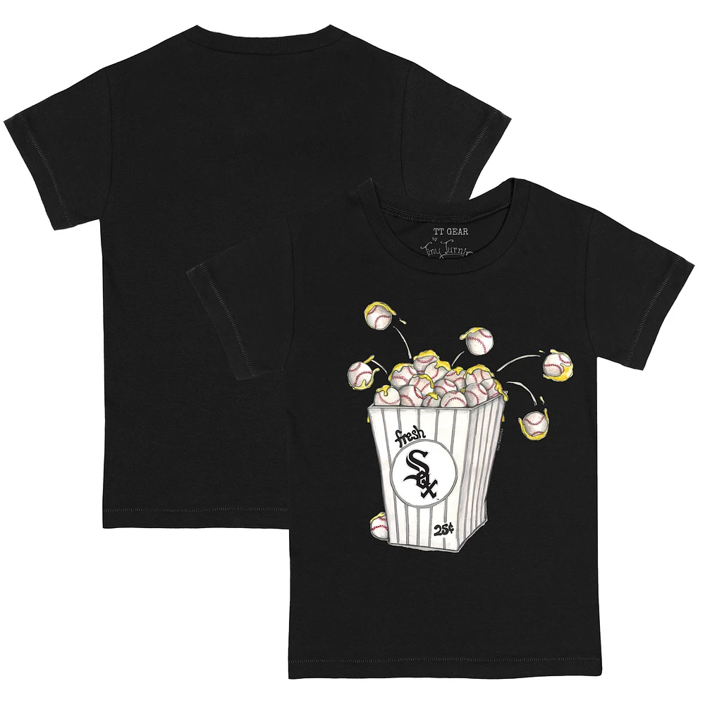 Youth Tiny Turnip Black Chicago White Sox Popcorn T-Shirt