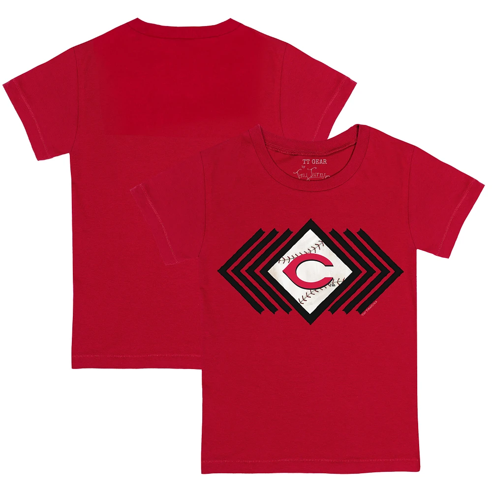 Youth Tiny Turnip Red Cincinnati Reds Prism Arrows T-Shirt