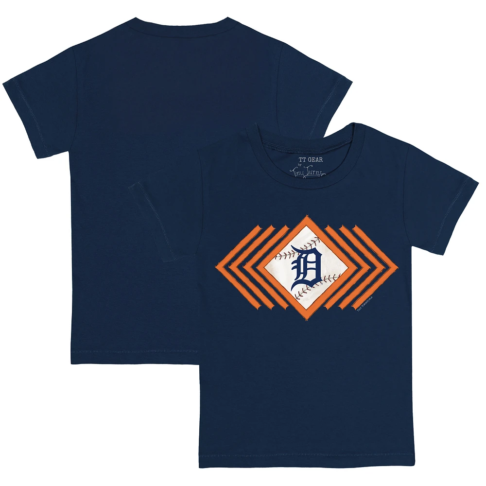 Youth Tiny Turnip Navy Detroit Tigers Prism Arrows T-Shirt