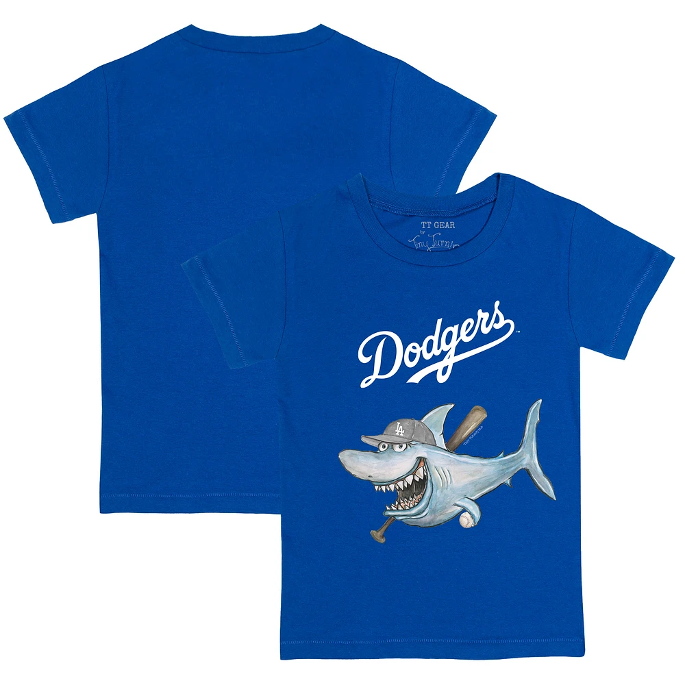 Youth Tiny Turnip Royal Los Angeles Dodgers Shark T-Shirt