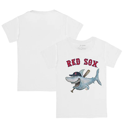 Youth Tiny Turnip White Boston Red Sox Shark Logo T-Shirt