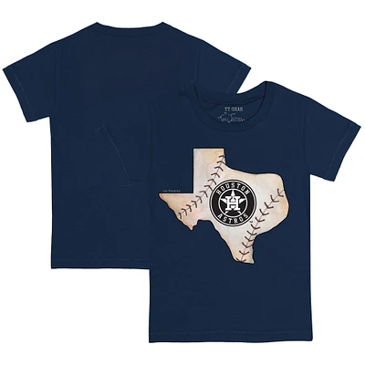 Youth Tiny Turnip Navy Houston Astros State Outline T-Shirt