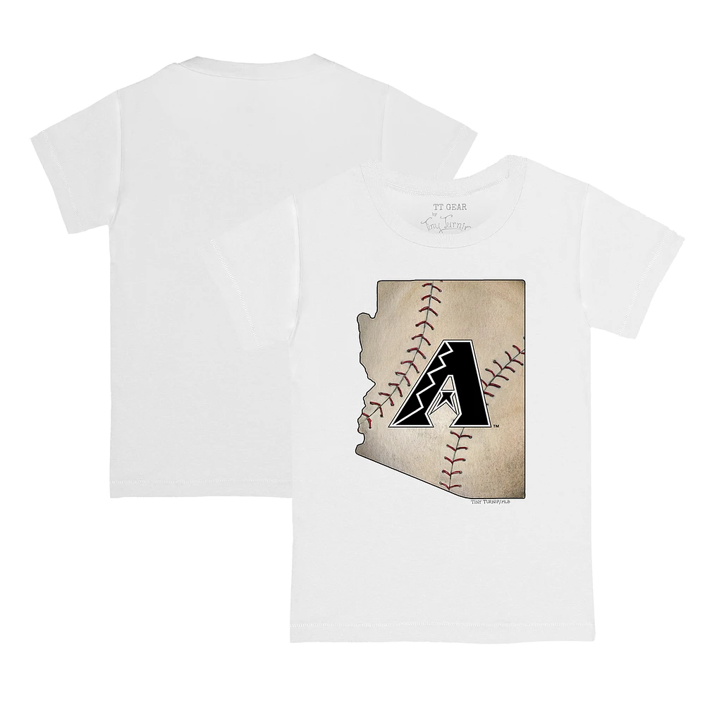 Youth Tiny Turnip Arizona Diamondbacks State Outline T-Shirt