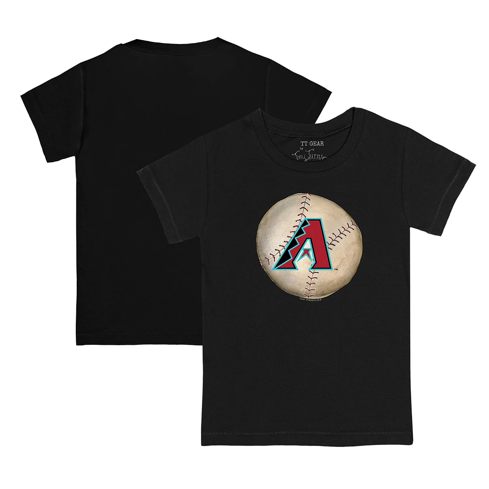 Youth Tiny Turnip Black Arizona Diamondbacks Stitched Baseball T-Shirt