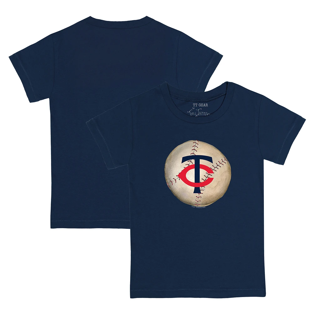 Youth Tiny Turnip Navy Minnesota Twins Stitched Baseball T-Shirt