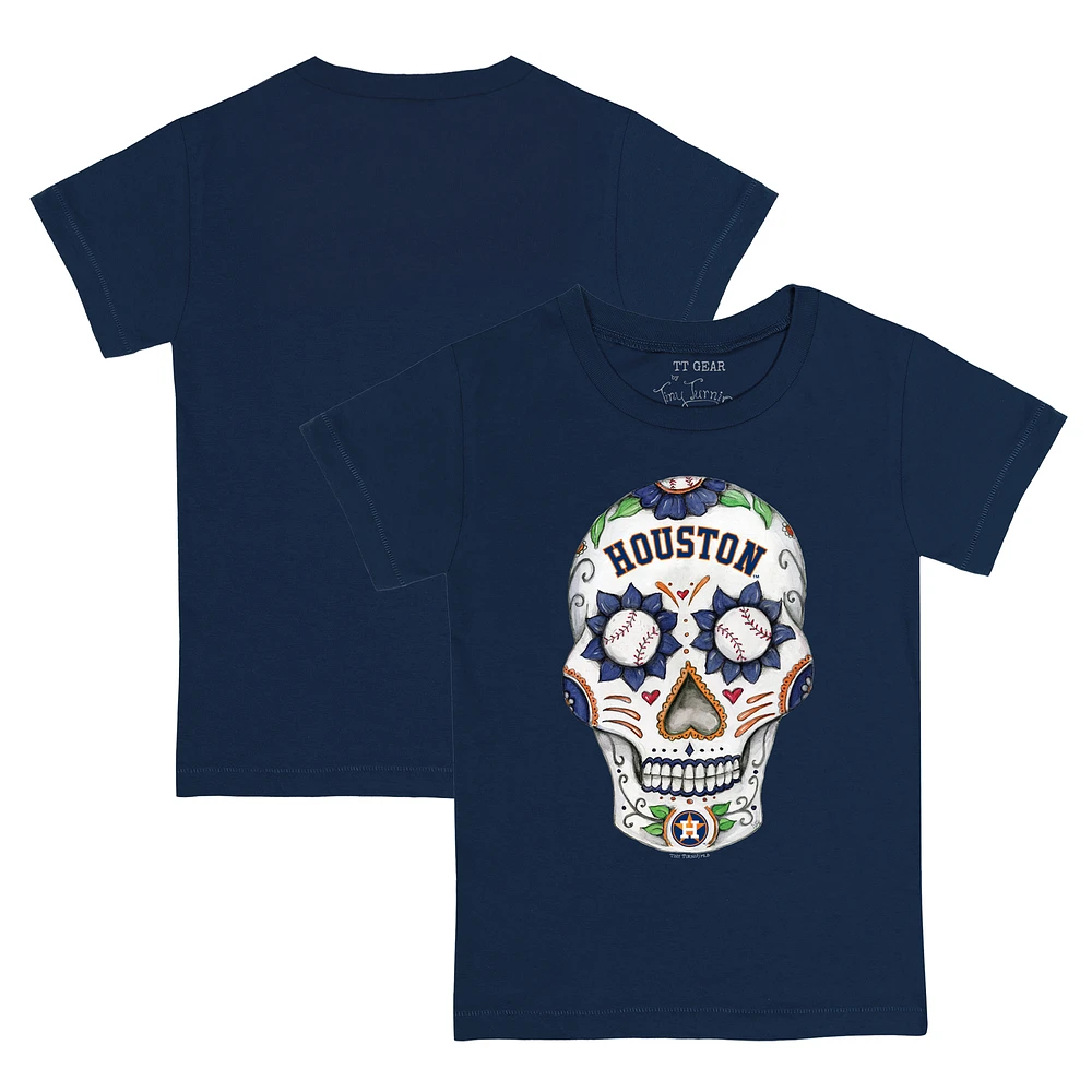 Youth Tiny Turnip Navy Houston Astros Sugar Skull T-Shirt
