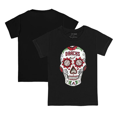 Youth Tiny Turnip Black Arizona Diamondbacks Sugar Skull T-Shirt