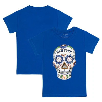 Youth Tiny Turnip Royal New York Mets Sugar Skull T-Shirt