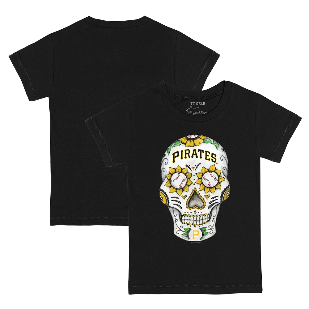 Youth Tiny Turnip Black Pittsburgh Pirates Sugar Skull T-Shirt