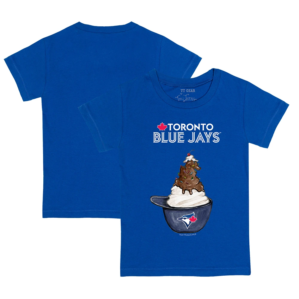 Youth Tiny Turnip Royal Toronto Blue Jays Sundae Helmet T-Shirt