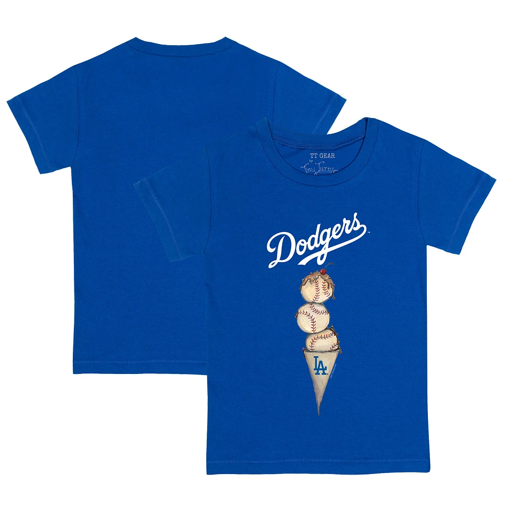 Youth Tiny Turnip Royal Los Angeles Dodgers Triple Scoop T-Shirt