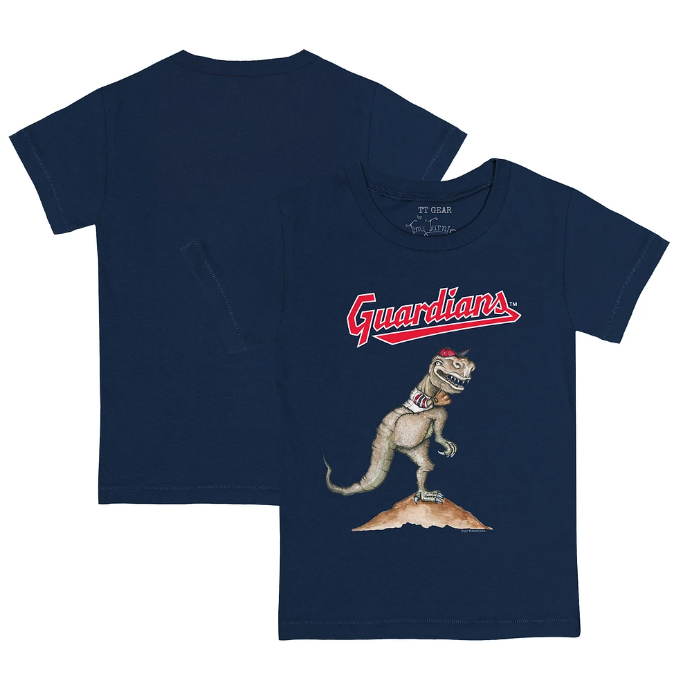 Youth Tiny Turnip Navy Cleveland Guardians TT Rex T-Shirt