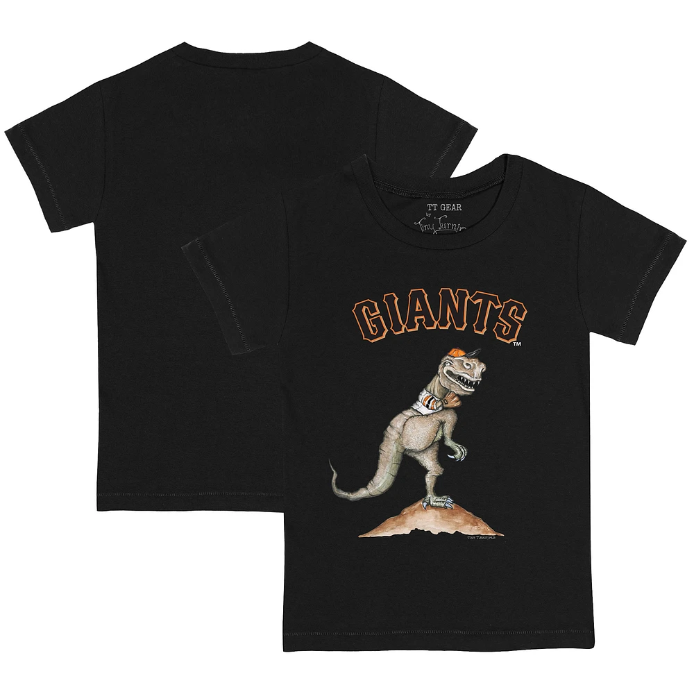 Youth Tiny Turnip Black San Francisco Giants TT Rex T-Shirt