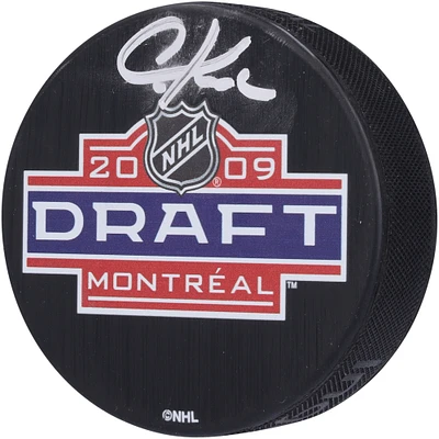 Chris Kreider New York Rangers Autographed 2009 NHL Draft Logo Hockey Puck