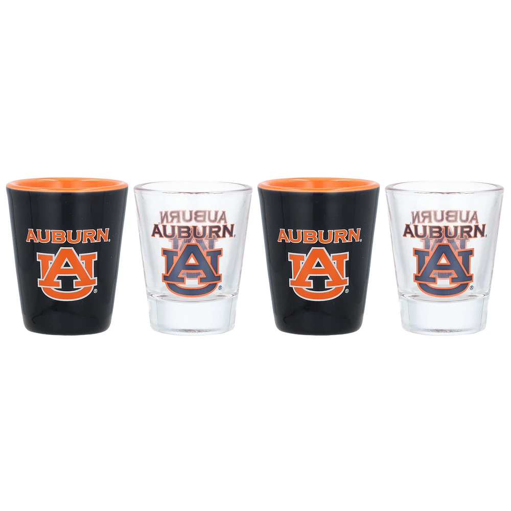 Auburn Tigers Four-Pack Shot Glass Set